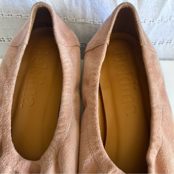 Beklina Aya Platform Fish Paste Slip On Suede Block Heel Women's Size 8 - Picture 7 of 16